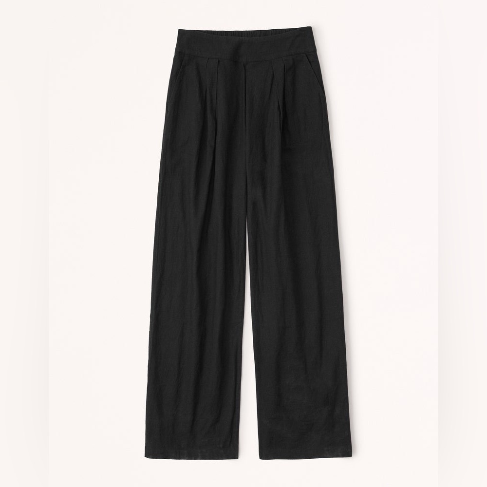Abercrombie & Fitch GUC Linen Blend Wide Leg Pull on Pant size M